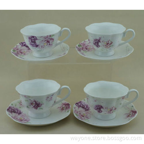New Bone China 2-tier Cake Stand, Flower Design, Ideal as Gift
